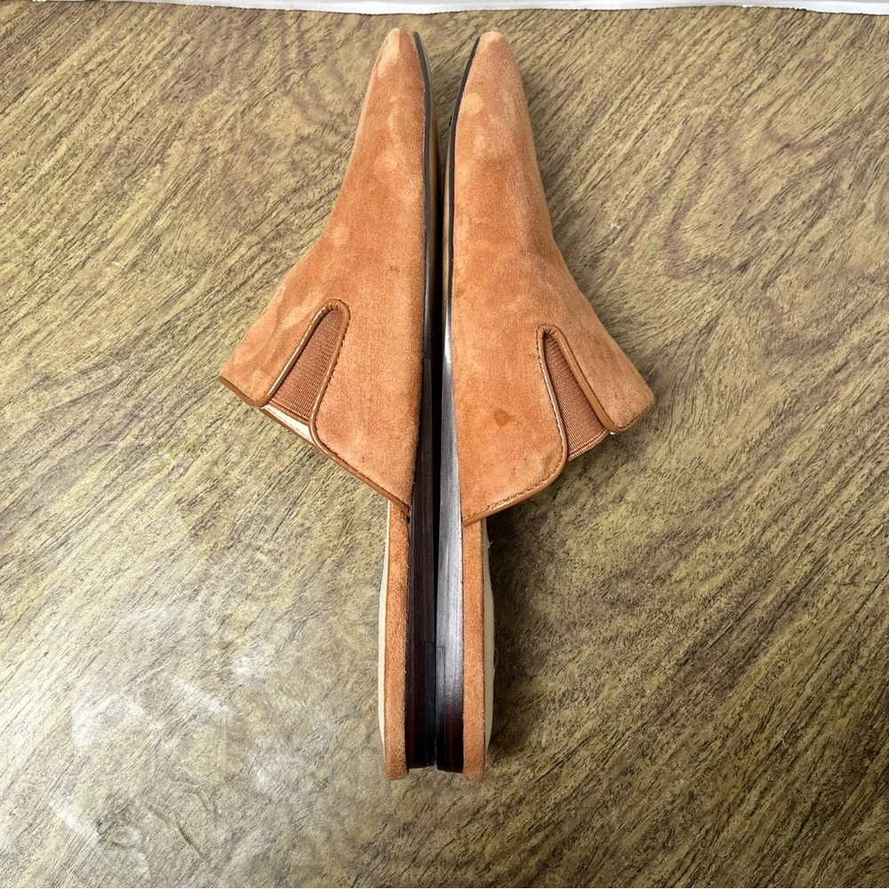 Nine West Freeda Pointy Toe Leather Mule Medium Brown Size 8.5 - Picture 6 of 12